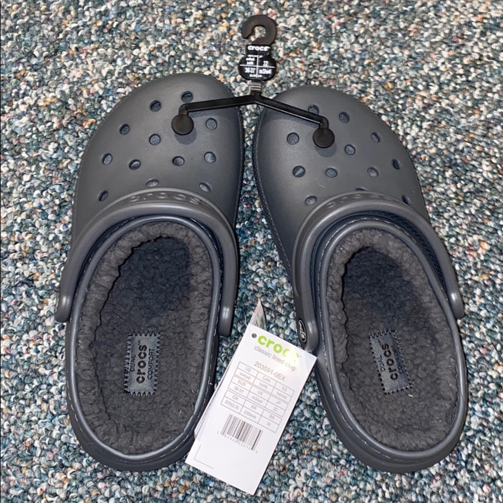 Fur-Lined Classic Crocs